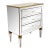 Hollywood Regency Three Drawer Mirrored Chest/Nightstand For Sale