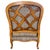Late 20th Century French Provincial Bergère Chair and Matching Ottoman Set For Sale - Image 16 of 16