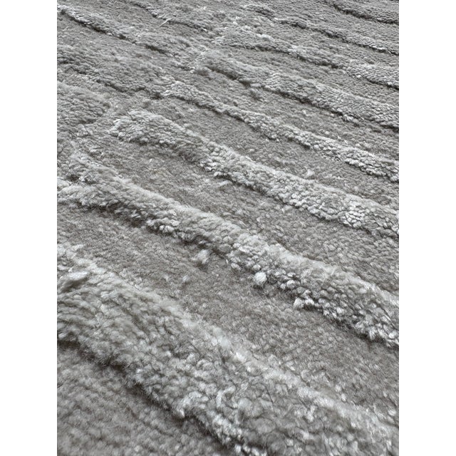 Arhaus Artim Hand-Knotted Rug – 8x10 Ivory Handcrafted Elegance | Modern Texture | Staging Piece in Good Condition —...