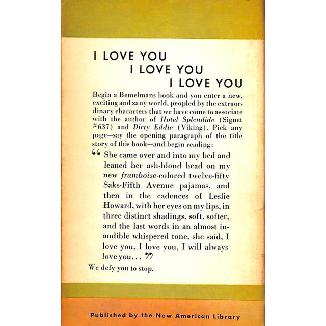 Traditional "I Love You, I Love You, I Love You" 1948 Bemelmans, Ludwig For Sale - Image 3 of 10