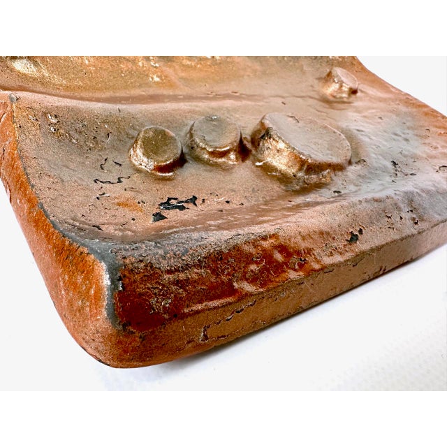 Copper Brutalist Copper Plated Push and Pull Alpana Door Handle, 1970s For Sale - Image 8 of 12