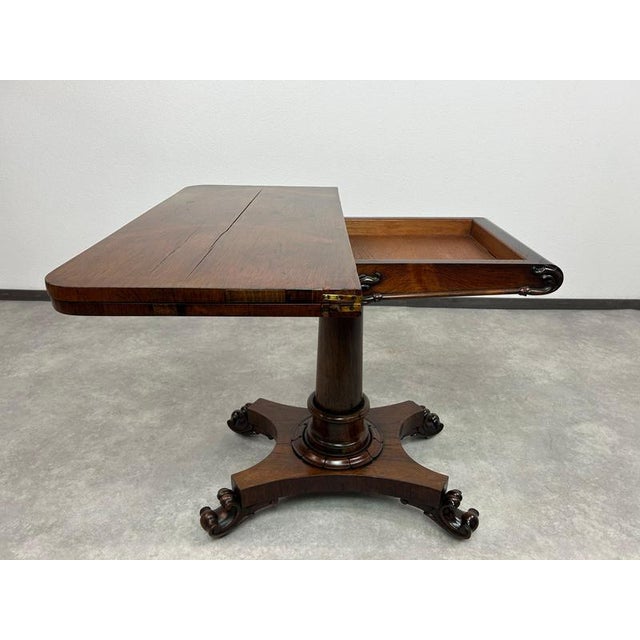 Late 19th Century Antique Card Table, 1880 For Sale - Image 5 of 12