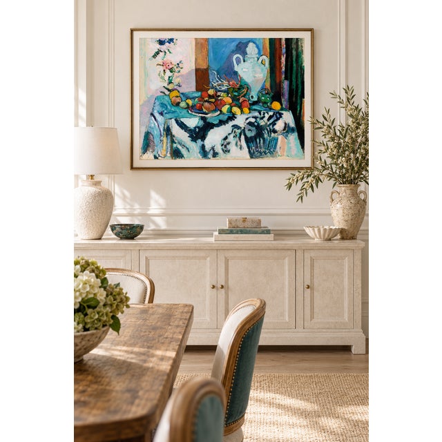 Henri Matisse 1907 Colorful Blue Fruit Still Life Art Print, Fauvist Kitchen Wall Art by Henri Matisse - 16" X 12" For Sale - Image 4 of 8