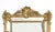 This is a magnificent antique French Louis Revival giltwood overmantle cushion mirror, circa 1860 in date. The central...
