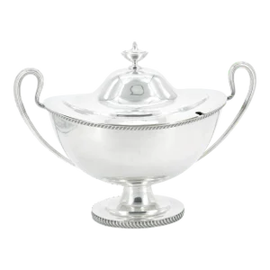 Large English Silver Plate Tableware Covered Tureen