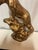 Mid 20th Century Mid 20th Century Art Deco Ceramic Sculptured Gold Painted Cougar MCM For Sale - Image 5 of 7