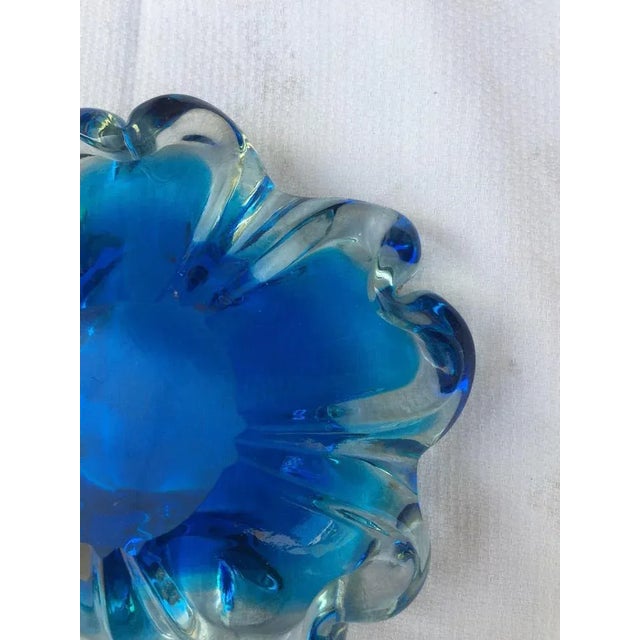 Mid-Century Modern Murano Sommerso Glass Ashtray by Seguso Murano, Italy, 1970 For Sale - Image 6 of 10