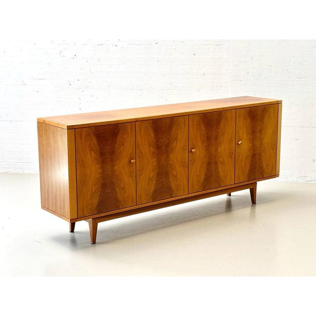 Brown Walnut Sideboard, 1950s For Sale - Image 9 of 18