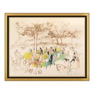 Late 20th Century Modern Yellow Serigraph LeRoy Neiman For Sale