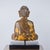 Gold Late 20th Century Painted and Parcel Gilt Seated Buddha with Presentation Stand For Sale - Image 8 of 8