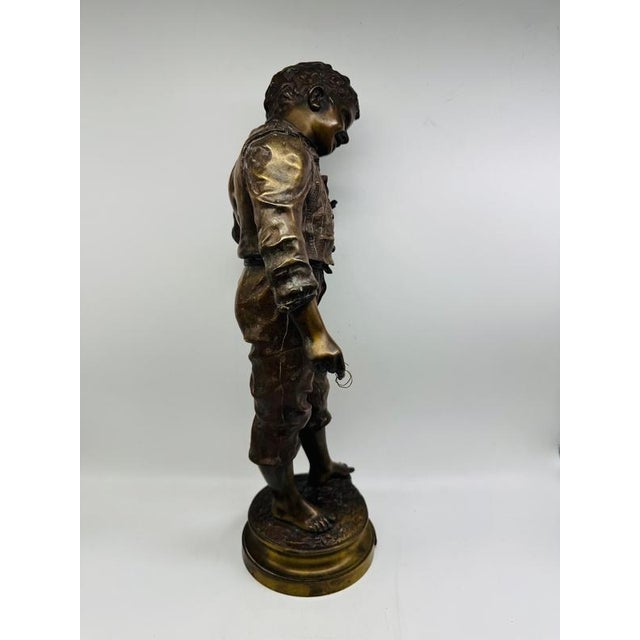 Gold Charles Anfrie, Elle Ronfle, 1890, Bronze For Sale - Image 8 of 14