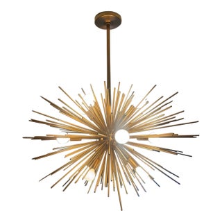 Arteriors Zanadoo Small Chandelier – Antique Brass For Sale