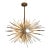 Arteriors Zanadoo Small Chandelier – Antique Brass For Sale