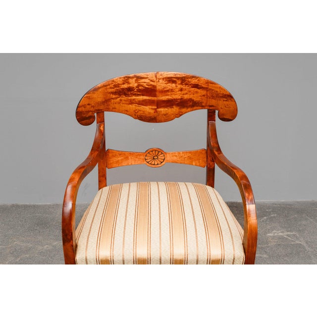 Biedermeier Style Seating Group in Birch, Set of 5 For Sale - Image 17 of 18