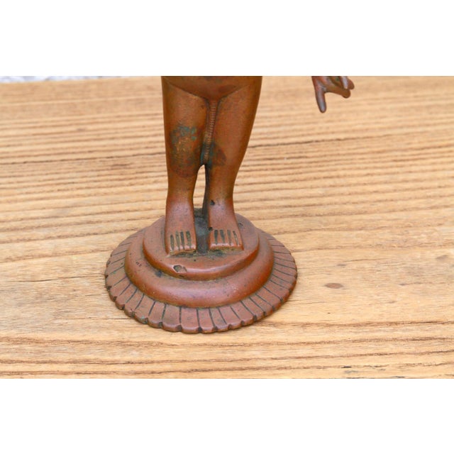Antique Indian Bronze Devadhashi Icon For Sale - Image 4 of 12