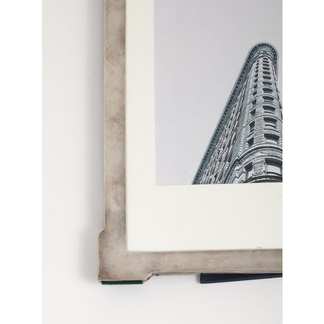 Silver Vintage 20th Century Art Deco Style Sterling Silver Picture Frame For Sale - Image 8 of 13