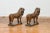 Vintage Bronze With Dark Patina Lion Sculptures on Bases - A Pair For Sale - Image 11 of 13