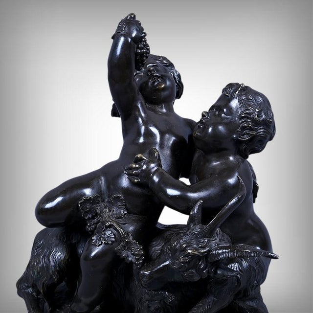 Entitled The Childhood of Bacchus, this exquisitely patinated bronze is an emblematic work of the graceful and expressive...