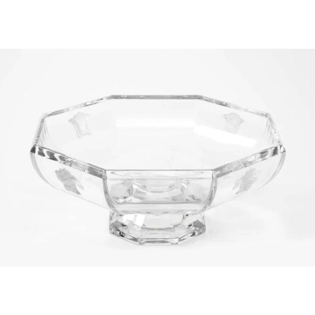 Versace For Rosenthal Medusa Crystal Bowl For Sale - Image 4 of 13