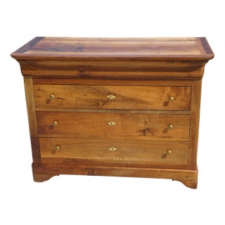 Louis-Philippe Walnut Chest of Drawers, 1850s For Sale