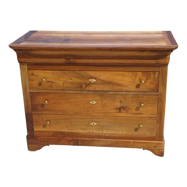 Louis-Philippe Walnut Chest of Drawers, 1850s For Sale