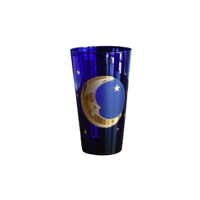 Metal Mid 20th Century Culver Celestial Moon Glasses 22k - Set of 2 For Sale - Image 7 of 8