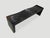 Andrianna Shamaris Charred Teak Wood Wave Bench For Sale In New York - Image 6 of 6