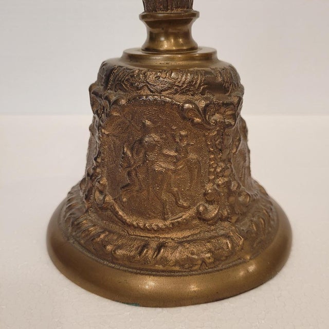 Alfonsino Bronze Bell by Miguel de Cervantes, Spain, 1930s For Sale - Image 10 of 12