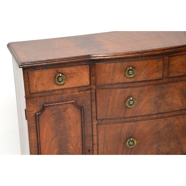 Small Antique Georgian Breakfront Sideboard, 1900s For Sale - Image 10 of 13