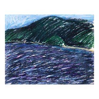 1970s Caribbean Ocean Pastel by Adrienne Anderson For Sale