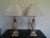 Vintage Gilt and Pickled Wood Carved Lamps - a Pair For Sale In Los Angeles - Image 6 of 7