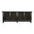 Vintage Black Large Lattice 4-Door Sideboard Credenza For Sale