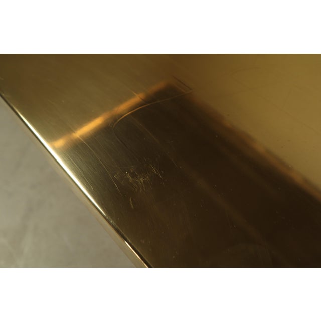 Etched Brass Coffee Table by Christian Heckscher, Belgium, 1970s For Sale - Image 14 of 16