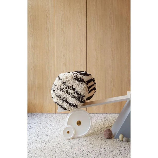 Textile Pouf Charaktere Cuno by Lyk Carpet For Sale - Image 7 of 12