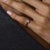 Mid 20th Century Sabbadini Diamond 18k Yellow Gold Silver Flexible Pinky Ring, Size 3 For Sale - Image 4 of 5