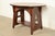 Limbert Antique Mission Oak Arts & Crafts Oval Cutout Center Table or Library Table, Newly Refinished For Sale In South Bend - Image 6 of 11