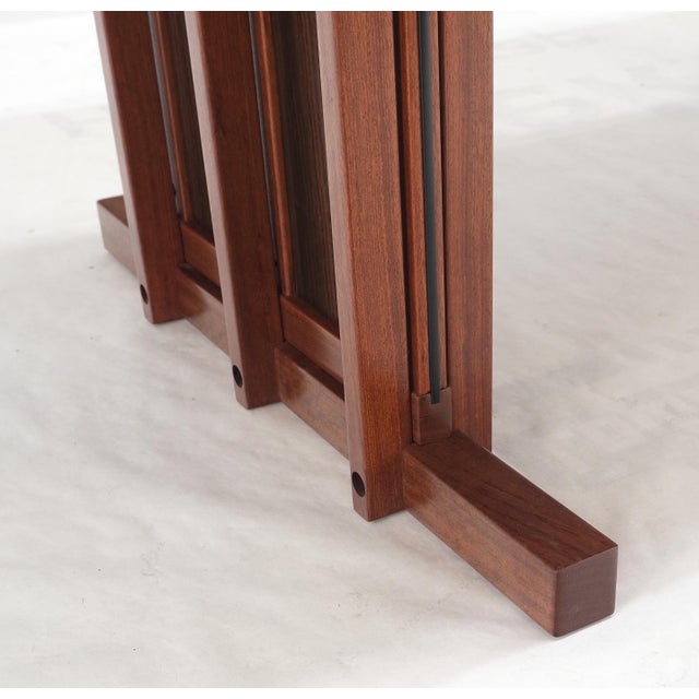 Arts and Crafts Style Solid Teak Partner's Desk, Architectural Studio Made For Sale - Image 15 of 18