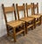 Early 20th Century Vintage Mexican Primitive Rustic Style Pine Dining Chairs - Set of 4 For Sale - Image 5 of 12