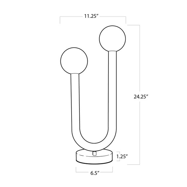 Happy Table Lamp, Natural Brass For Sale In Detroit - Image 6 of 7