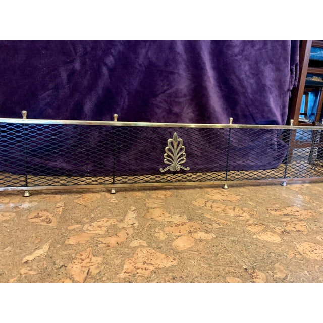 Vintage Brass and Black Fireplace Fender Chairish