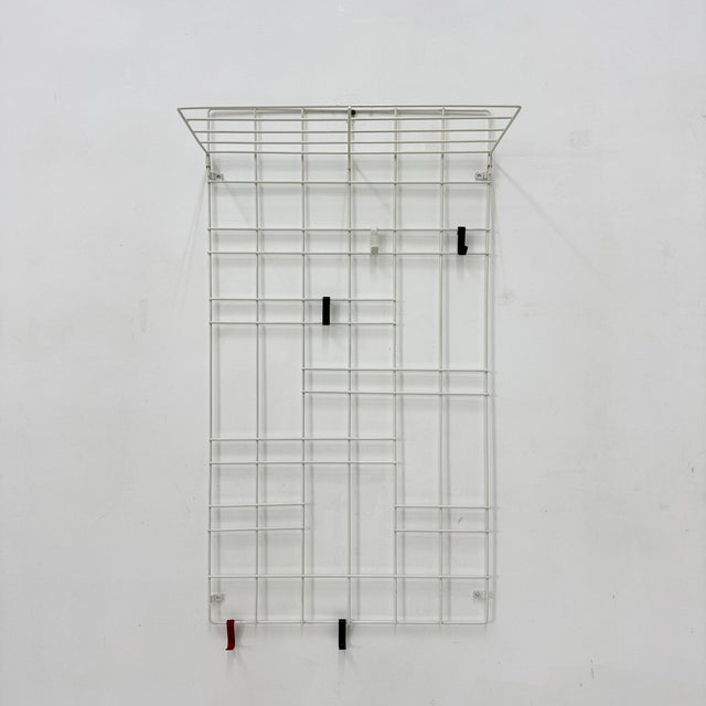 Vintage Wire Metal Wall Coat Rack, 1960s For Sale - Image 14 of 18