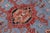 1990s Bohemian Kazak Light Blue/Red Wool Rug - 8'0''x9'10'' For Sale - Image 5 of 10