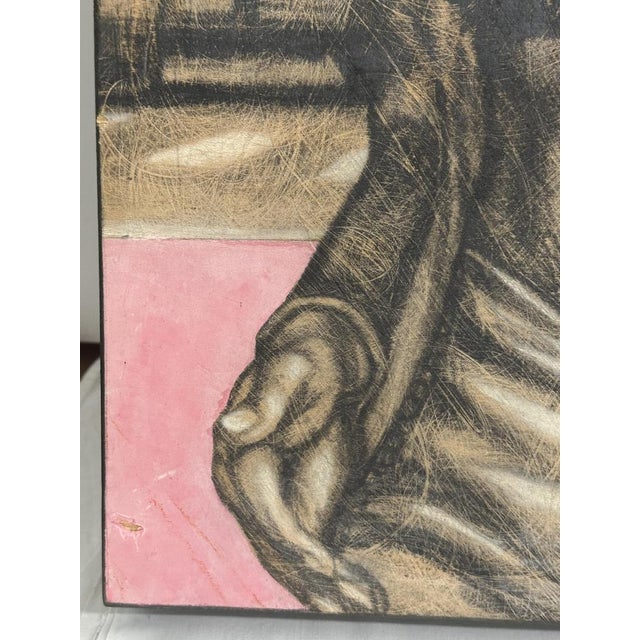 Luca Zampetti, The Snubbing Security of Paris, 2003, Graphite and Encaustic on Board For Sale - Image 6 of 9