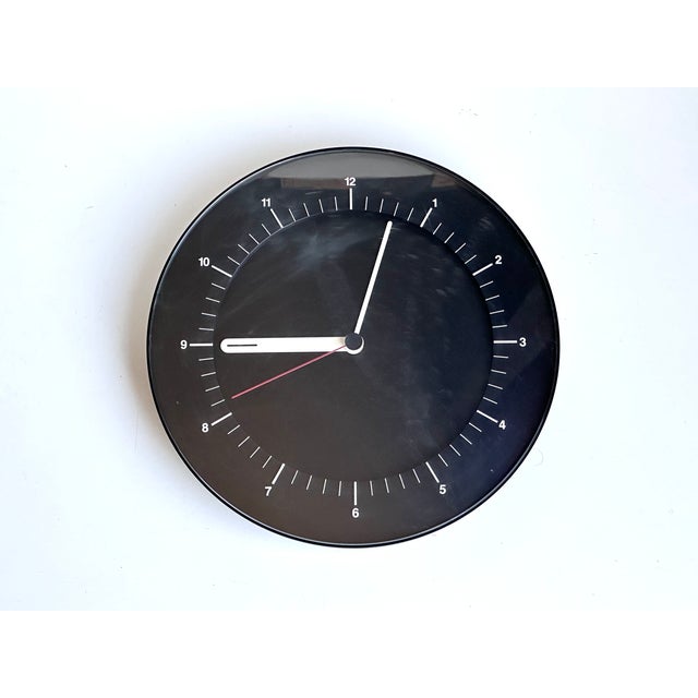 Minimalist Wall Clock 5W1 by Reinhold Weiss for Junghans, Germany, 1990s For Sale - Image 12 of 12