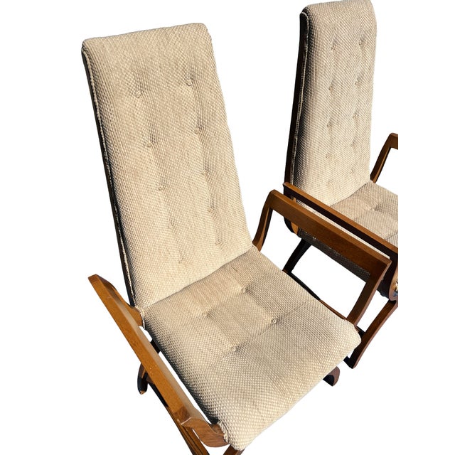 Vintage Mid Century Modern Pair Accent or Side Chairs in Adrian Pearsall Style For Sale - Image 11 of 11