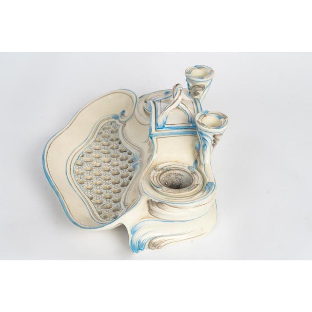 20th Century Porcelain Inkwell by Emile Gallé For Sale - Image 8 of 11