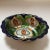 Blue Vintage Talavera Mexican Majolica Calla Lily Bowl With Scallop Edge and a Floral Painted Salsa/Dip Bowl - Set of 2 For Sale - Image 8 of 13