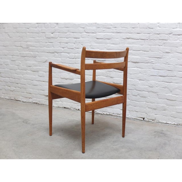 Armchair in Oak by Jos de Mey for Van Den Berghe-Pauvers, 1960s For Sale - Image 6 of 16