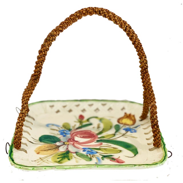 In the Italian Renaissance Revival Rose pattern, this dainty, latticed dish is a rare find. The vivid floral pattern of...