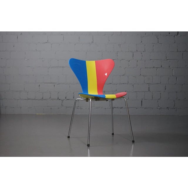 Custom Made, seat shell professionally painted This piece has an attribution mark, I am sure that it is completely...